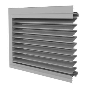 DUCO Grille Classic 50HP Glazed-in Window or Recessed Wall Louvre