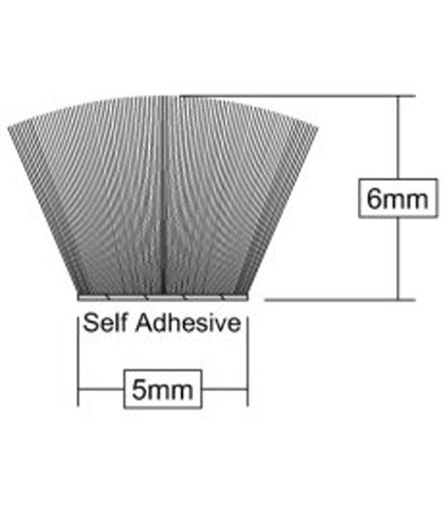 1*Seal Strip (10m) Sliding Door Draught Excluder Brush Pile Seal - Foto 3