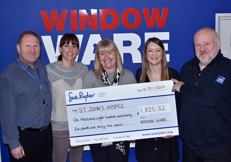 Window Ware smash fund raising target for St Johns Hospice