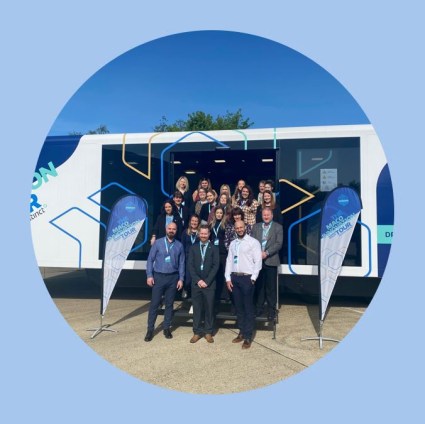 Window Ware team photo outside the MACO Innovation Tour truck
