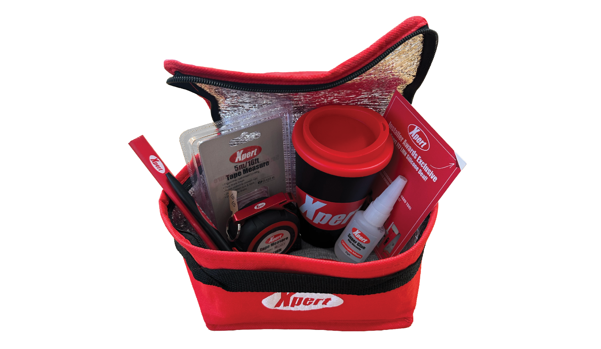 Xpert-sponsored goody bags for the GGP Installer Awards 2025