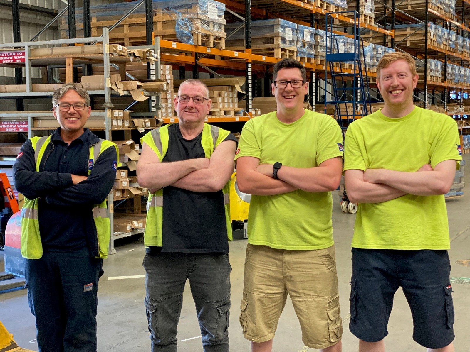 Fab four - Meet some of Window Ware's longest-serving warehouse team members